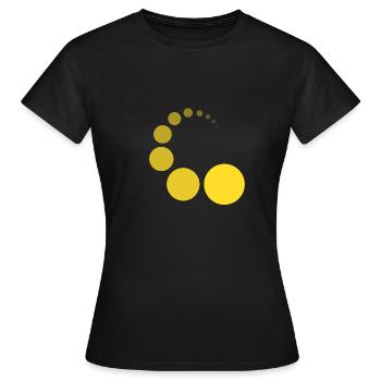 CIRCIRCLE YELLOW - T-shirt Femme - noir - Devant - AI Model Female 172 dark (172cm)
