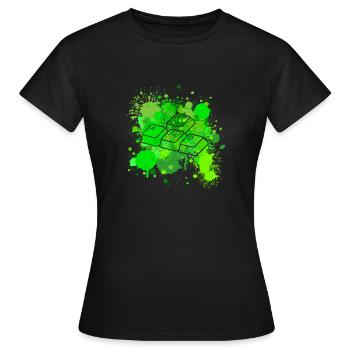 WASD - Women's T-Shirt - black - Front - AI Model Female 172 dark (172cm)