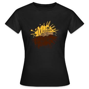 Merde dégoûtante ShitShow - T-shirt Femme - noir - Devant - AI Model Female 172 dark (172cm)