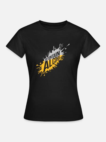 Spritzer May Contain Alcohol - Frauen T-Shirt - Schwarz