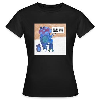Animaux de conte de fées - T-shirt Femme - noir - Devant - AI Model Female 172 dark (172cm)