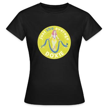 Just the average doxie. - Women's T-Shirt - black - Front - AI Model Female 172 dark (172cm)