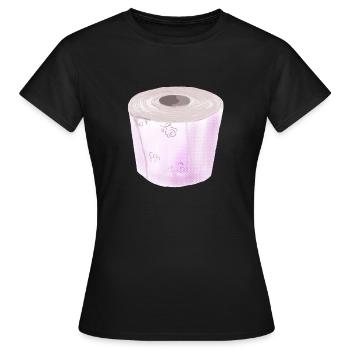 Papier hygiénique en rupture de stock - T-shirt Femme - noir - Devant - AI Model Female 172 dark (172cm)