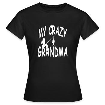 Angling - Women's T-Shirt - black - Front - AI Model Female 172 dark (172cm)
