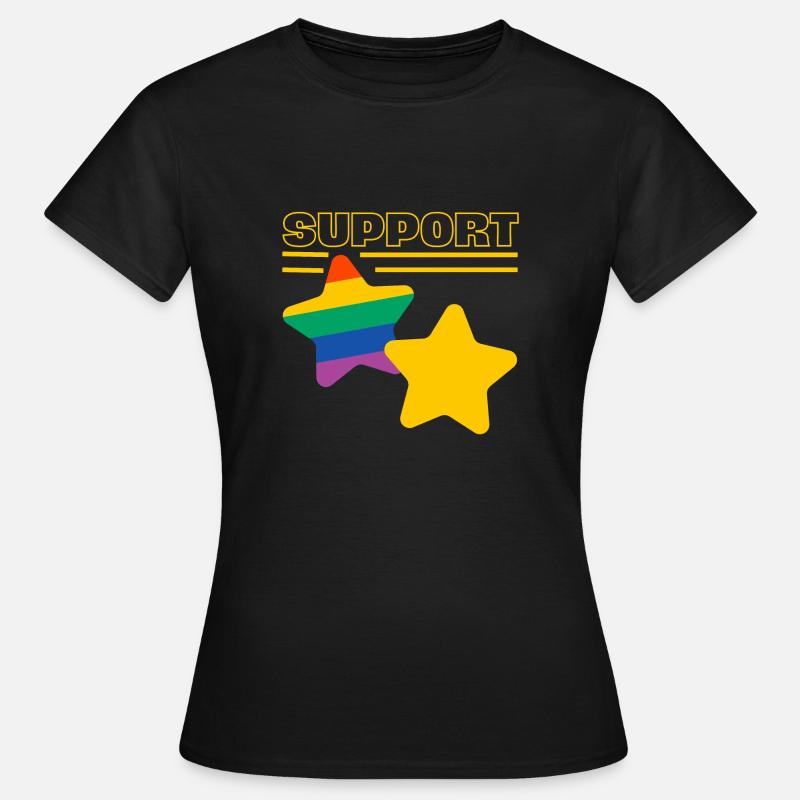 Support LGBT - Women's T-Shirt - black