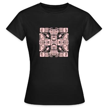computer bug progamming - Frauen T-Shirt - Schwarz - Vorne - AI Model Female 172 dark (172cm)
