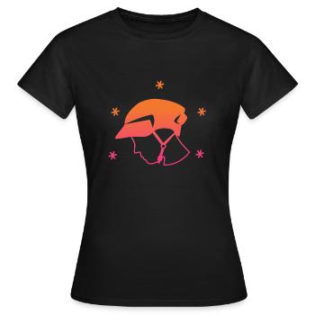 Bike competition - Women's T-Shirt - black - Front - AI Model Female 172 dark (172cm)