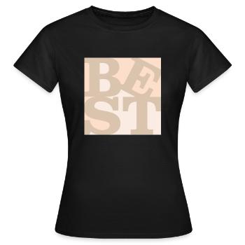 Best WordPlay original art - Women's T-Shirt - black - Front - AI Model Female 172 dark (172cm)