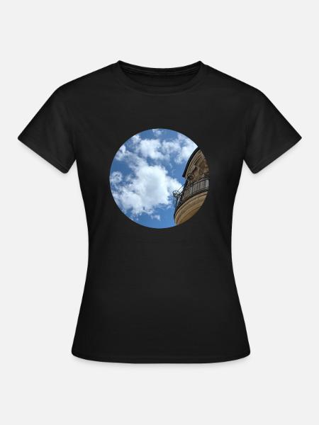 Wolke/Fassade - Frauen T-Shirt - Schwarz