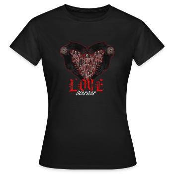 maladie de l’amour - T-shirt Femme - noir - Devant - AI Model Female 172 dark (172cm)