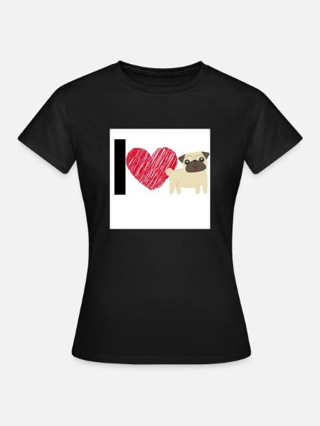 Mops - Frauen T-Shirt - Schwarz