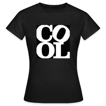Cool WordPlay original art 4 - Women's T-Shirt - black - Front - AI Model Female 172 dark (172cm)