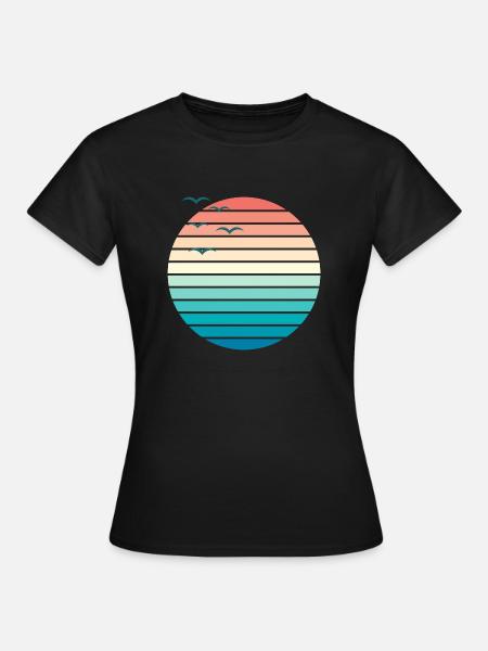 Sunset II - Frauen T-Shirt - Schwarz