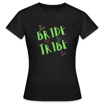 Bride Tribe - Team Braut - Frauen T-Shirt - Schwarz - Vorne - AI Model Female 172 dark (172cm)