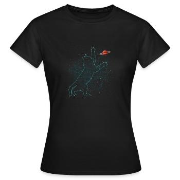 Konstellation der Katze - Frauen T-Shirt - Schwarz - Vorne - AI Model Female 172 dark (172cm)