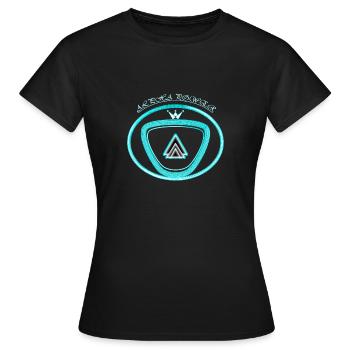 Puissance Alpha - T-shirt Femme - noir - Devant - AI Model Female 172 dark (172cm)