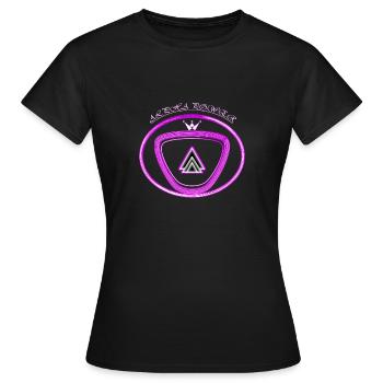 Puissance Alpha - T-shirt Femme - noir - Devant - AI Model Female 172 dark (172cm)