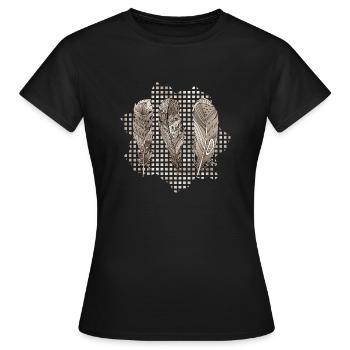 Stylo - T-shirt Femme - noir - Devant - AI Model Female 172 dark (172cm)