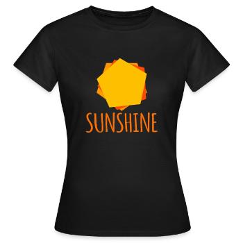 Sonnenschein - Frauen T-Shirt - Schwarz - Vorne - AI Model Female 172 dark (172cm)