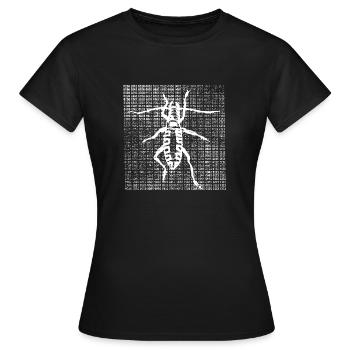 Bitbug - ver numérique - T-shirt Femme - noir - Devant - AI Model Female 172 dark (172cm)