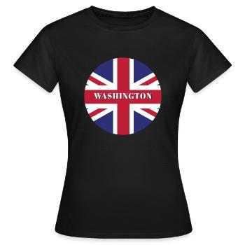 Washington - T-shirt Femme - noir - Devant - AI Model Female 172 dark (172cm)