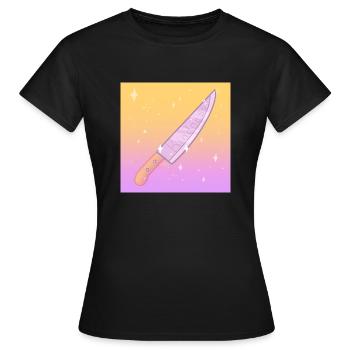 Töte w Kindness Knife - Frauen T-Shirt - Schwarz - Vorne - AI Model Female 172 dark (172cm)