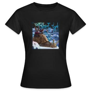 Suesse Schnecke - Frauen T-Shirt - Schwarz - Vorne - AI Model Female 172 dark (172cm)
