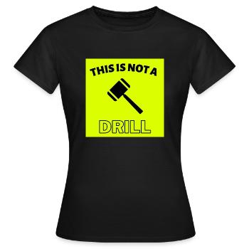 Ce n’est pas un exercice - T-shirt Femme - noir - Devant - AI Model Female 172 dark (172cm)