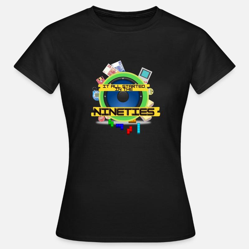 It all started in the nineties - Women's T-Shirt - black