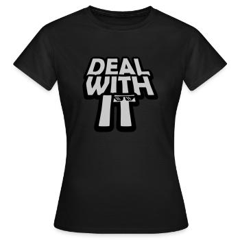 Cool Deal avec elle - T-shirt Femme - noir - Devant - AI Model Female 172 dark (172cm)