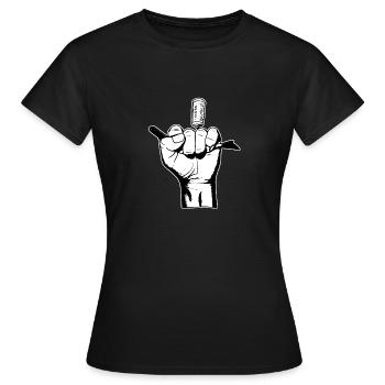 The Bad Boy in Black and White - Women's T-Shirt - black - Front - AI Model Female 172 dark (172cm)
