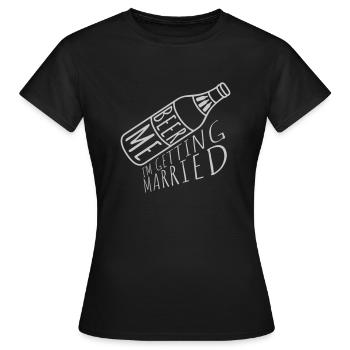 Beer Me Me marier - T-shirt Femme - noir - Devant - AI Model Female 172 dark (172cm)