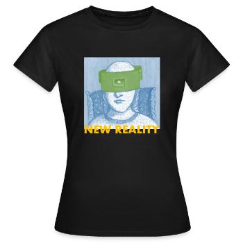 Nouvelle réalité - T-shirt Femme - noir - Devant - AI Model Female 172 dark (172cm)