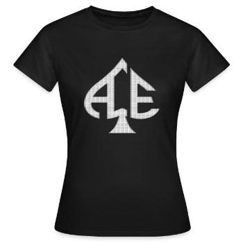 Ace of Spades Casino Poker Kartenspiele Geld Glück - Frauen T-Shirt - Schwarz - Vorne - AI Model Female 172 dark (172cm)