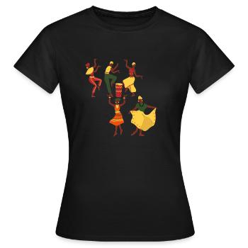 Africa - Women's T-Shirt - black - Front - AI Model Female 172 dark (172cm)