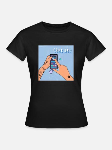 ONLINE by FRAUBASS - Frauen T-Shirt - Schwarz