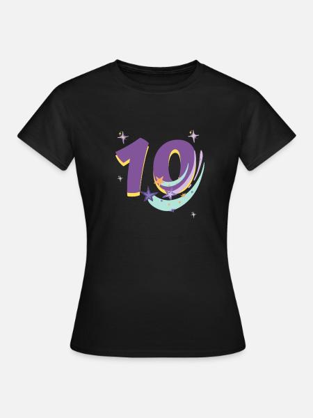 10-jähriges Jubiläum (10-jähriges Geschenk) - Frauen T-Shirt - Schwarz