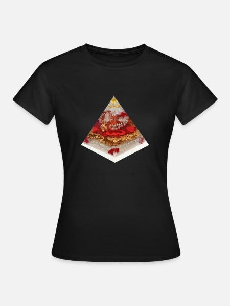 Herzensfreiheit Pyramide - Frauen T-Shirt - Schwarz