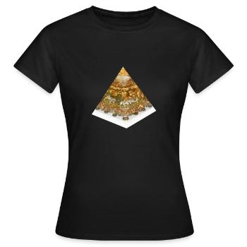 Toth Pyramide - Frauen T-Shirt - Schwarz - Vorne - AI Model Female 172 dark (172cm)