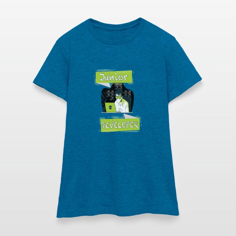 Junior Developer html css javascript python Frauen T-Shirt