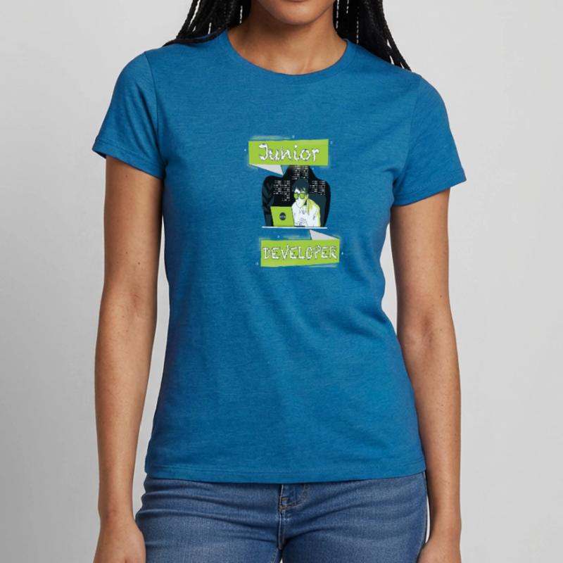 Junior Developer html css javascript python Frauen T-Shirt