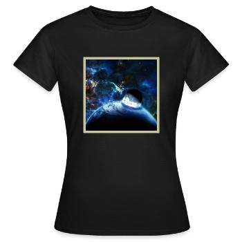 Space Apocalypse - Frauen T-Shirt - Schwarz - Vorne - AI Model Female 172 dark (172cm)