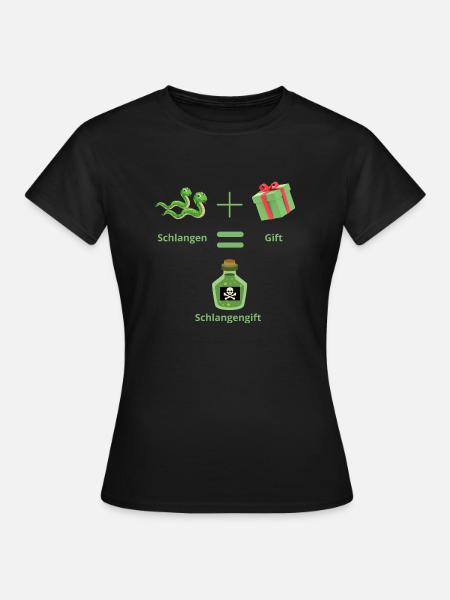 Schlangengift - Frauen T-Shirt - Schwarz