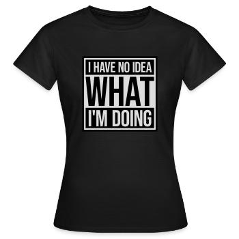 Aucune idée - T-shirt Femme - noir - Devant - AI Model Female 172 dark (172cm)
