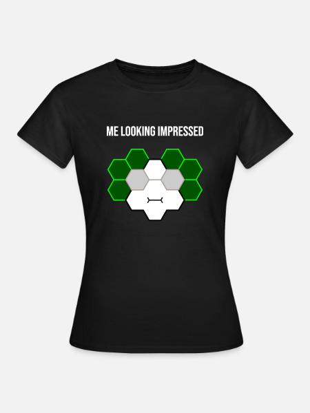 Me looking impressed - Frauen T-Shirt - Schwarz