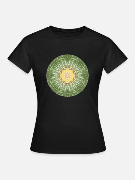 Mandala-Quantum 3 - Frauen T-Shirt - Schwarz