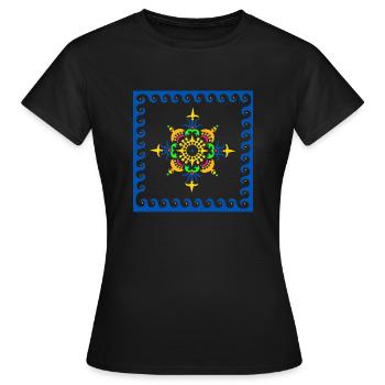 Wasser - Frauen T-Shirt - Schwarz - Vorne - AI Model Female 172 dark (172cm)