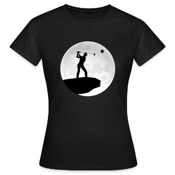 golf golf-girl golfclub golferin golfspielerin - Frauen T-Shirt - Schwarz - Vorne - AI Model Female 172 dark (172cm)