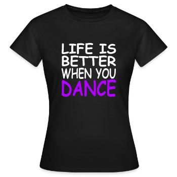 Danser - T-shirt Femme - noir - Devant - AI Model Female 172 dark (172cm)