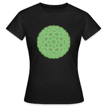 Mandala Sphere 5 - Frauen T-Shirt - Schwarz - Vorne - AI Model Female 172 dark (172cm)